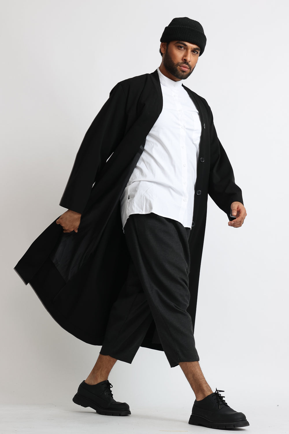 Cloak Overcoat: Olive Green