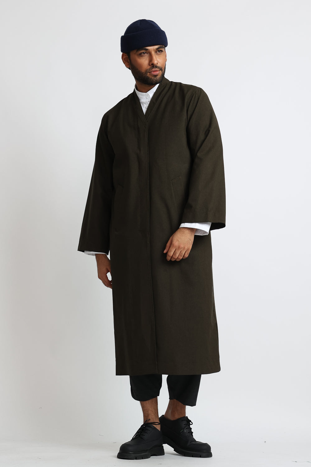 Cloak Overcoat: Olive Green