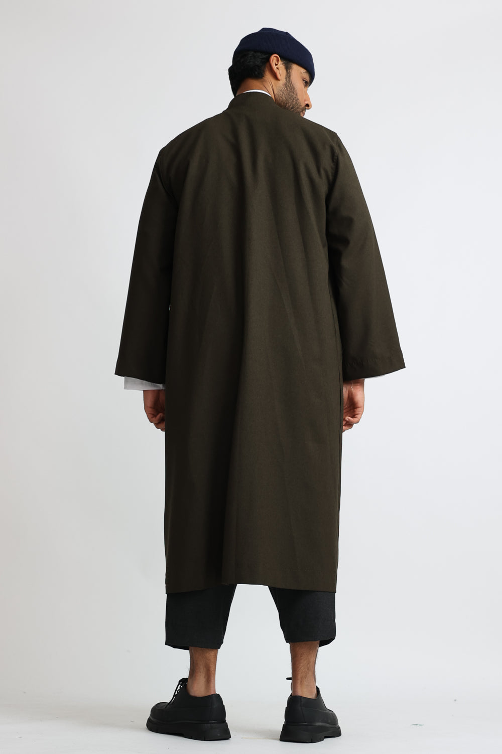 Cloak Overcoat: Olive Green